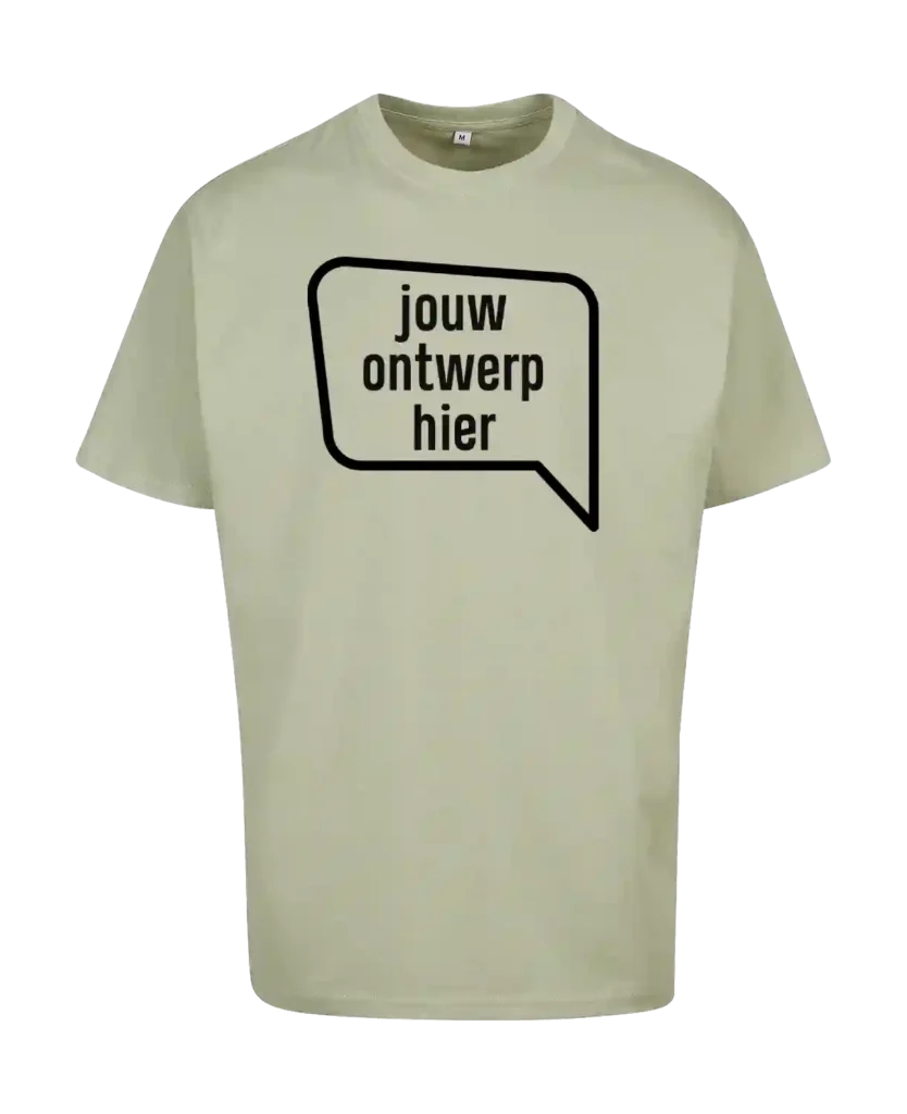 oversize tshirt bedrukken met eigen ontwerp logo footo