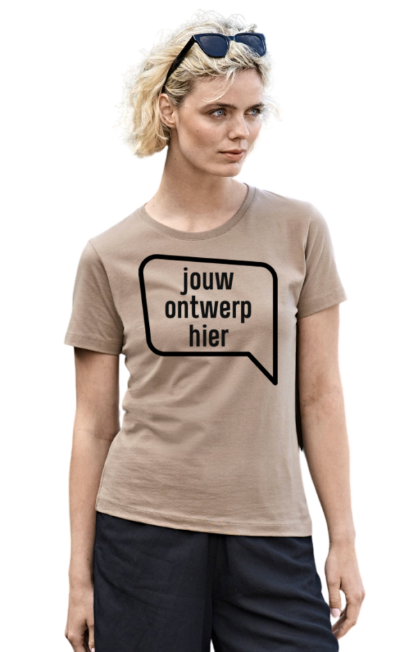 organic t-shirt dames bedrukken