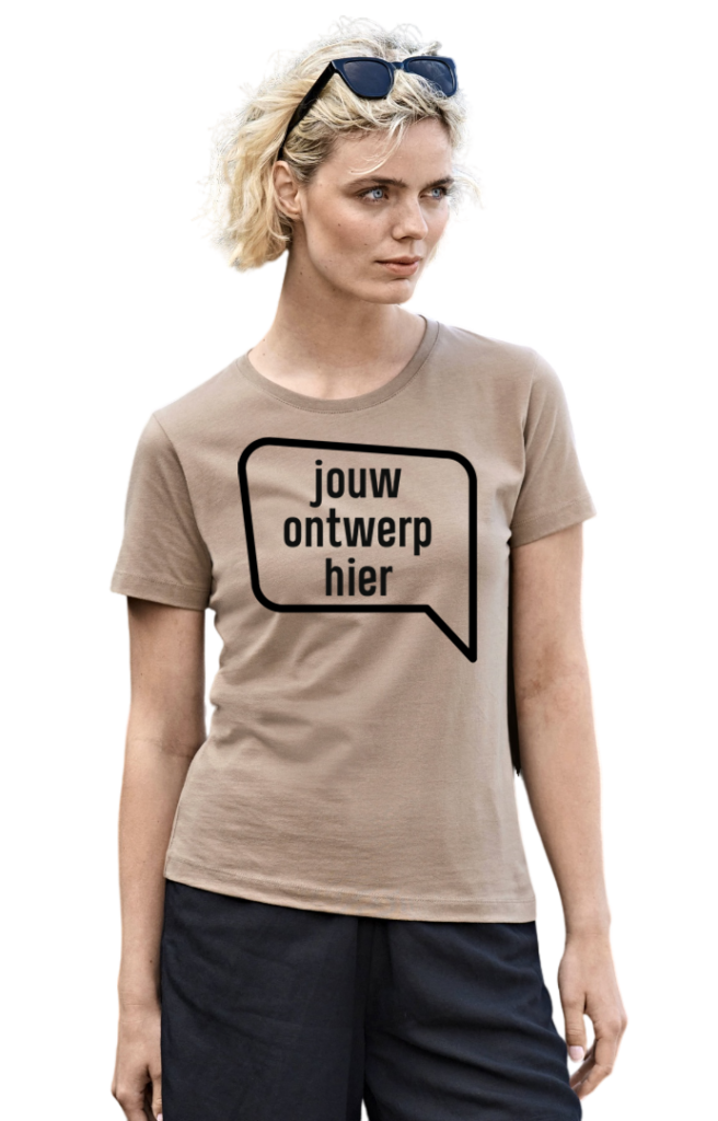 organic t-shirt dames bedrukken