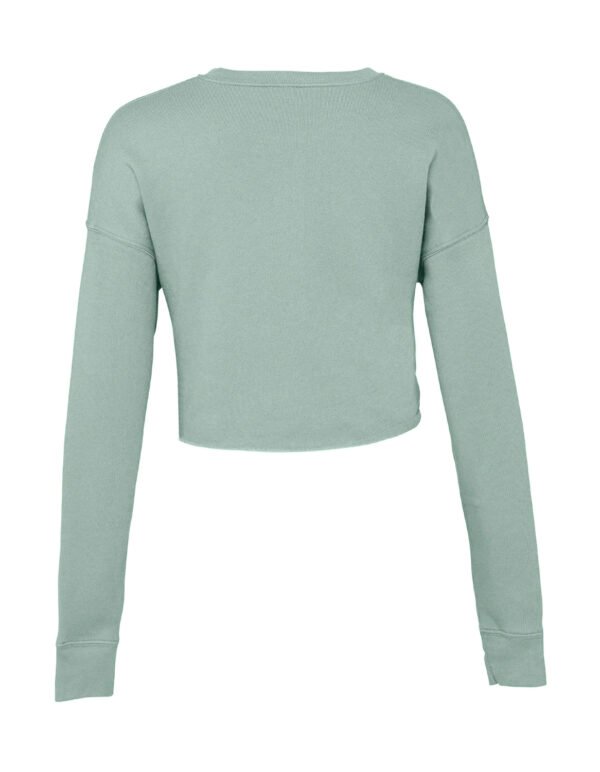 dusty blue Cropped Crew top dames