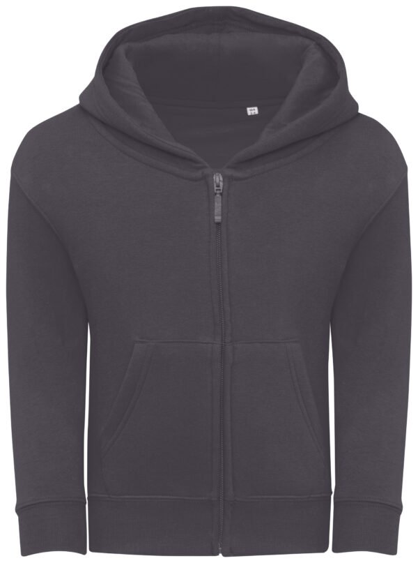 donker grijs zipped hoodie kinderen