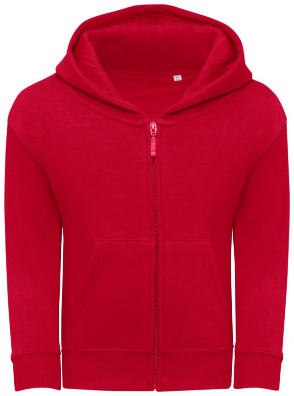 rood zipped hoodie kinderen