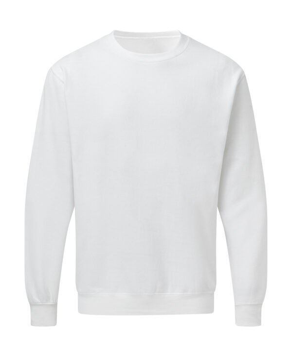 wit Crew Neck Sweater heren