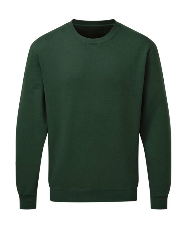 bottle green Crew Neck Sweater heren