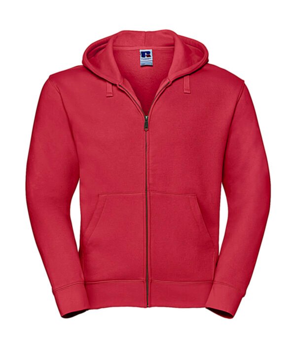 rood zipped hoodie heren