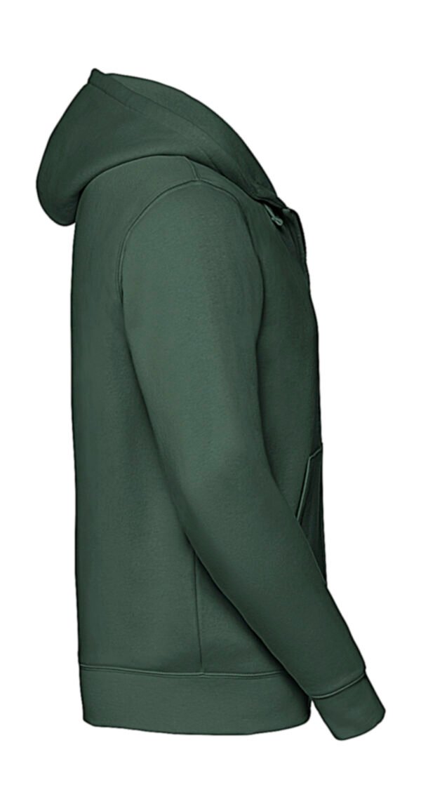 bottle green zipped hoodie heren