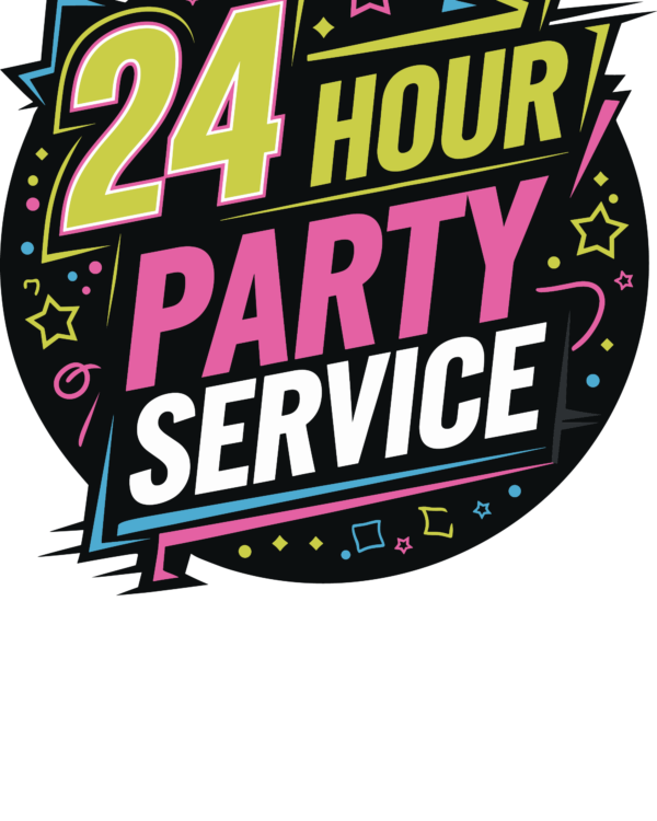 24 hours party zwarte hoodie heren