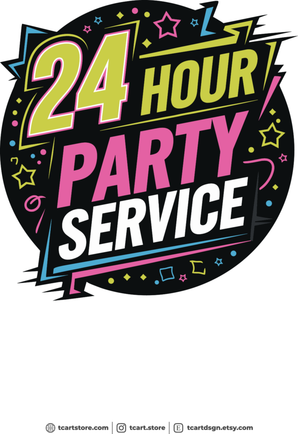 24 hours party zwarte hoodie heren