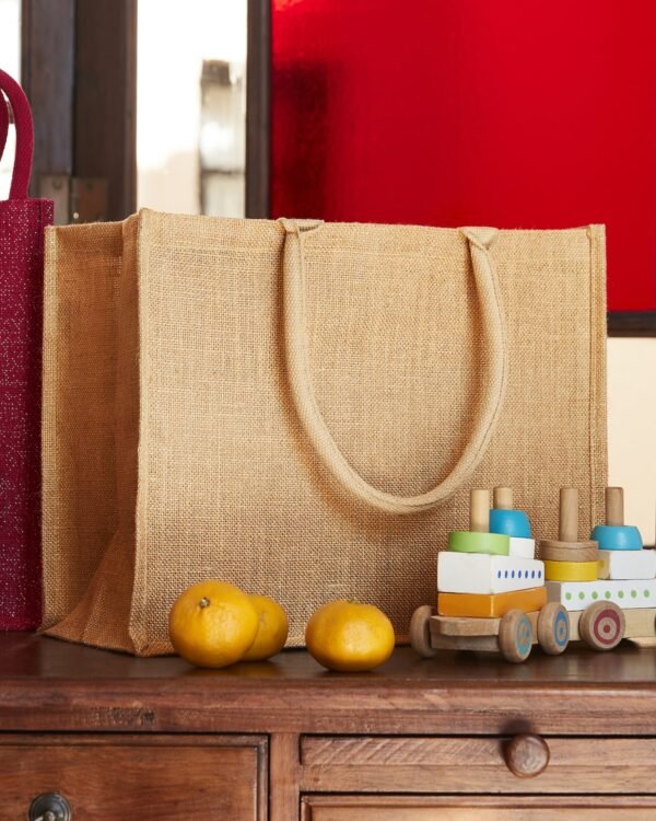Glitter Jute Shopper bedruken