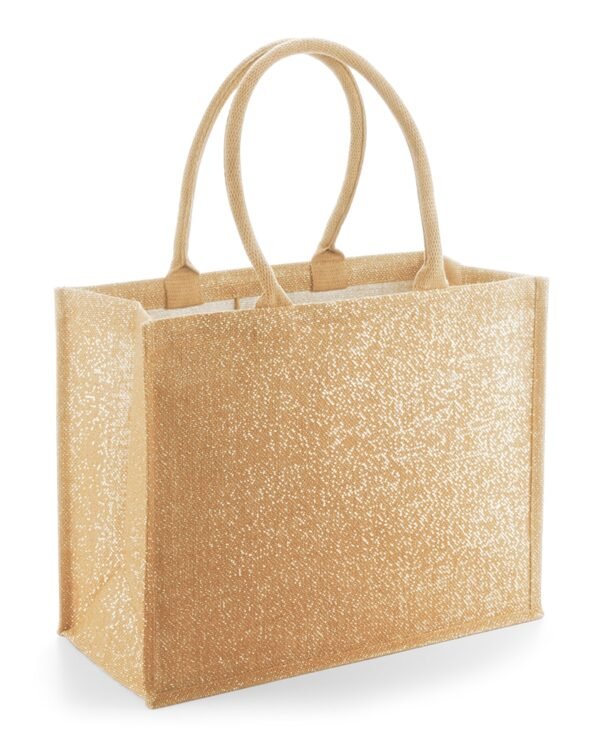 Glitter Jute Shopper bedruken