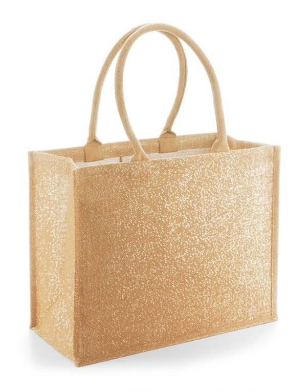 Glitter Jute Shopper bedruken