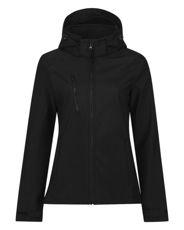dames softshell jas met capuchon bedrukken