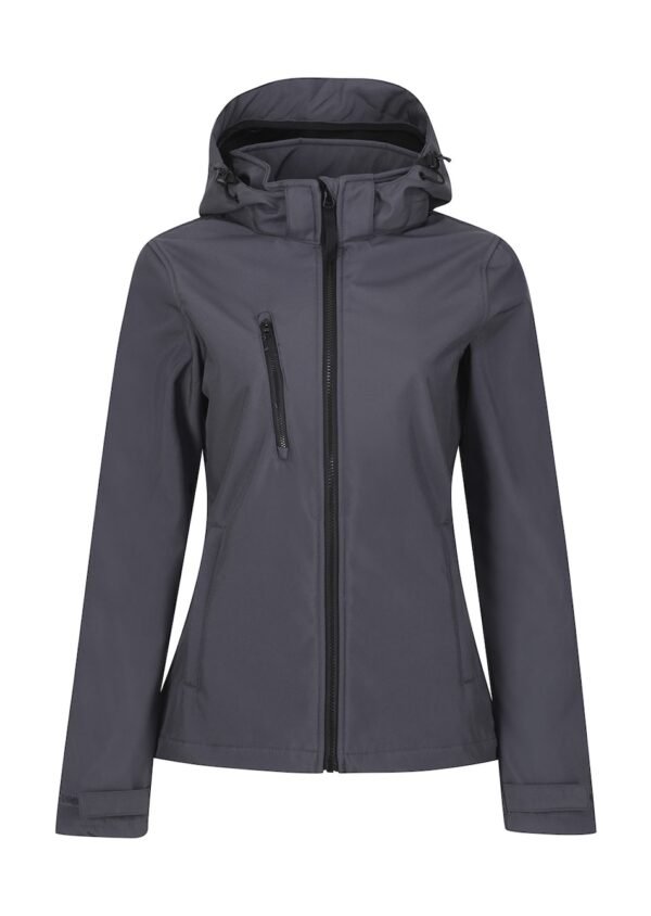 dames softshell jas met capuchon bedrukken