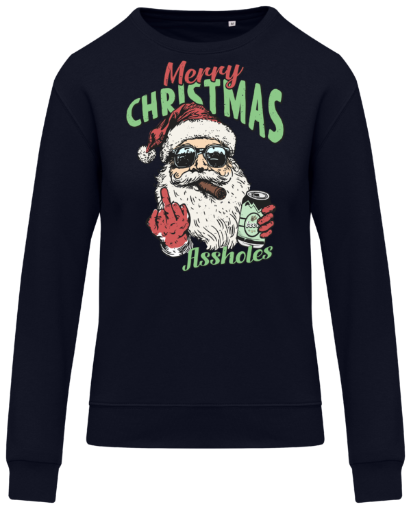 merry_chris_ass_trui_zwart unisex