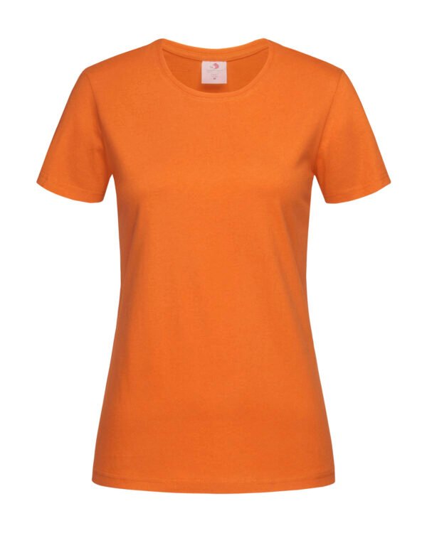 oranje basic tshirt vrouw bedrukken koningsdag