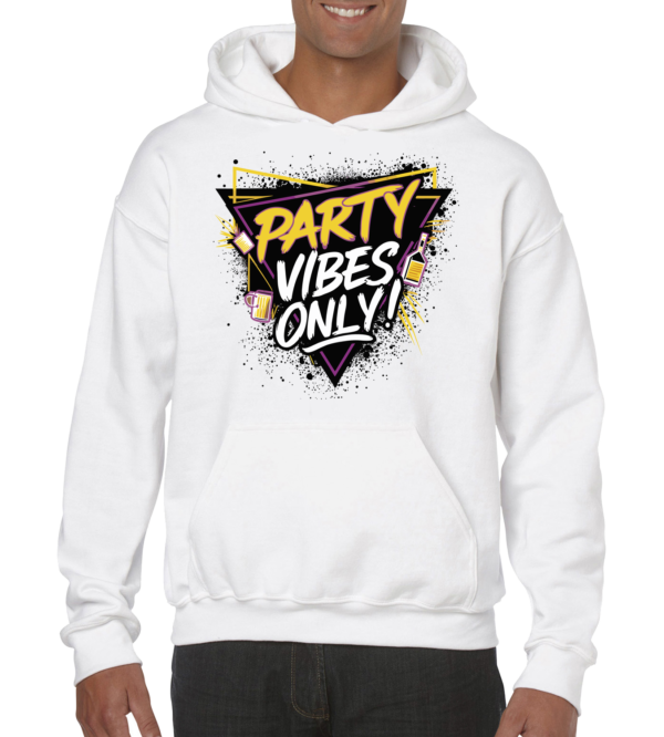 party vibes only bedrukken hoodie unisex