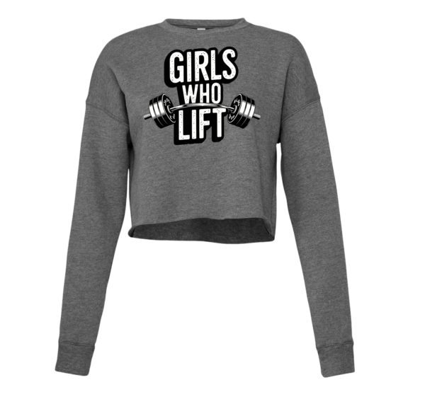 gym dames Cropped sweater met print voor sport en fitness