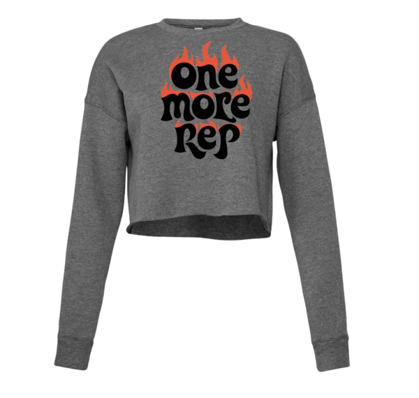 gym dames Cropped sweater met print voor sport en fitness