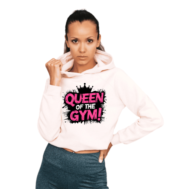 gym hoodie dames met print voor sport en fitness Logopribtlab