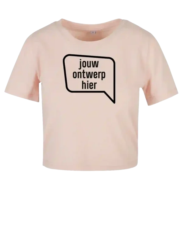 crop top tshirt bedrukken met eigen logo ontwerp foto