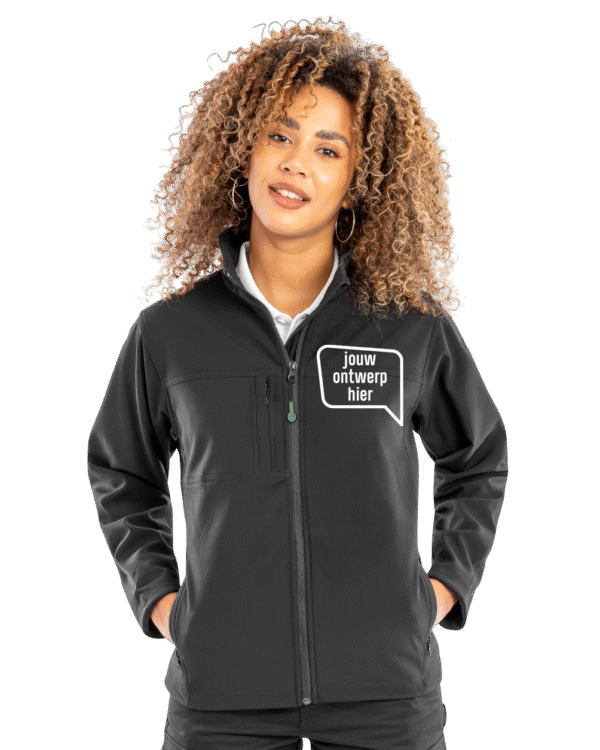 dames softshell jas bedrukken met logo