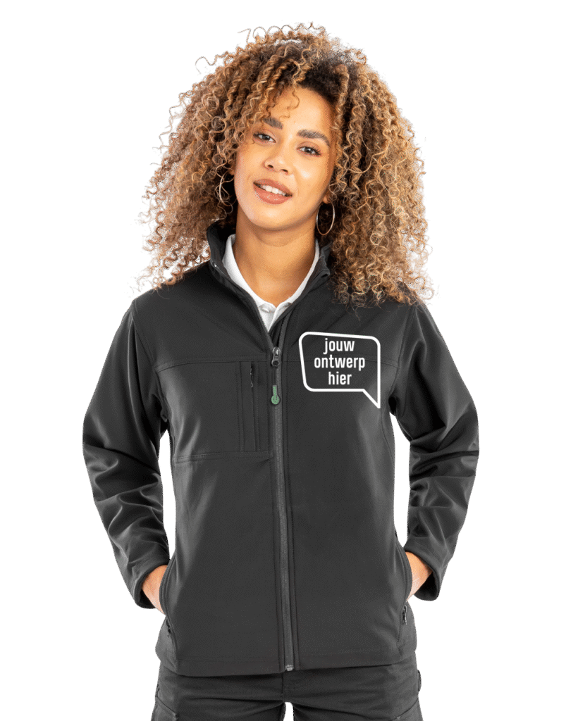 dames softshell jas bedrukken met logo