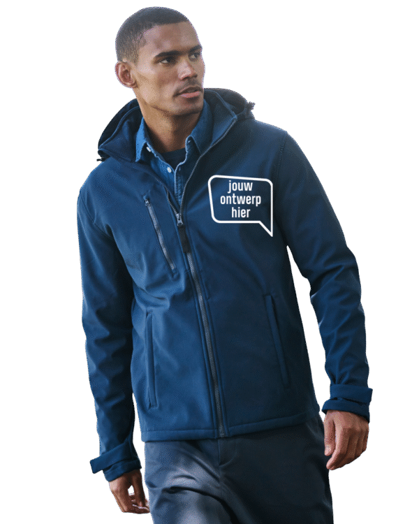 Heren Softshell Jas bedrukken met tekst of logo