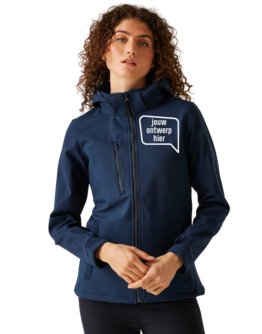softjas4 Softshell Jas Dames met capuchon bedrukken
