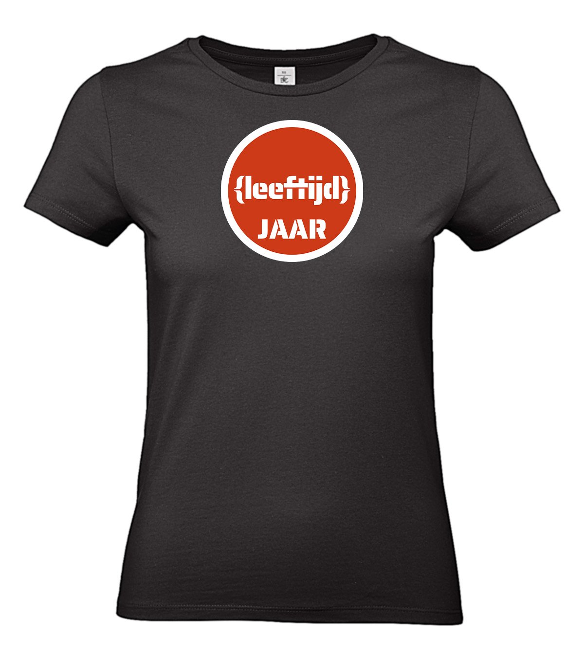 Thema_30 jaar in rood stopbord_1_2_Text T-shirt Stopbord met leeftijd bedrukken