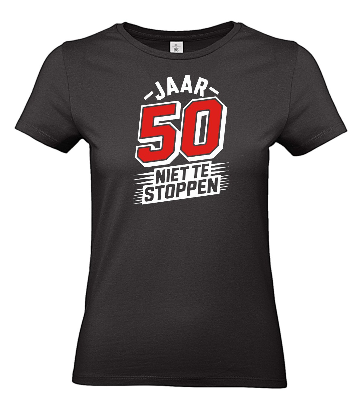 Thema_50 jaar – Niet te stoppen_2_2 t-shirt-50-jaar-bedrukken