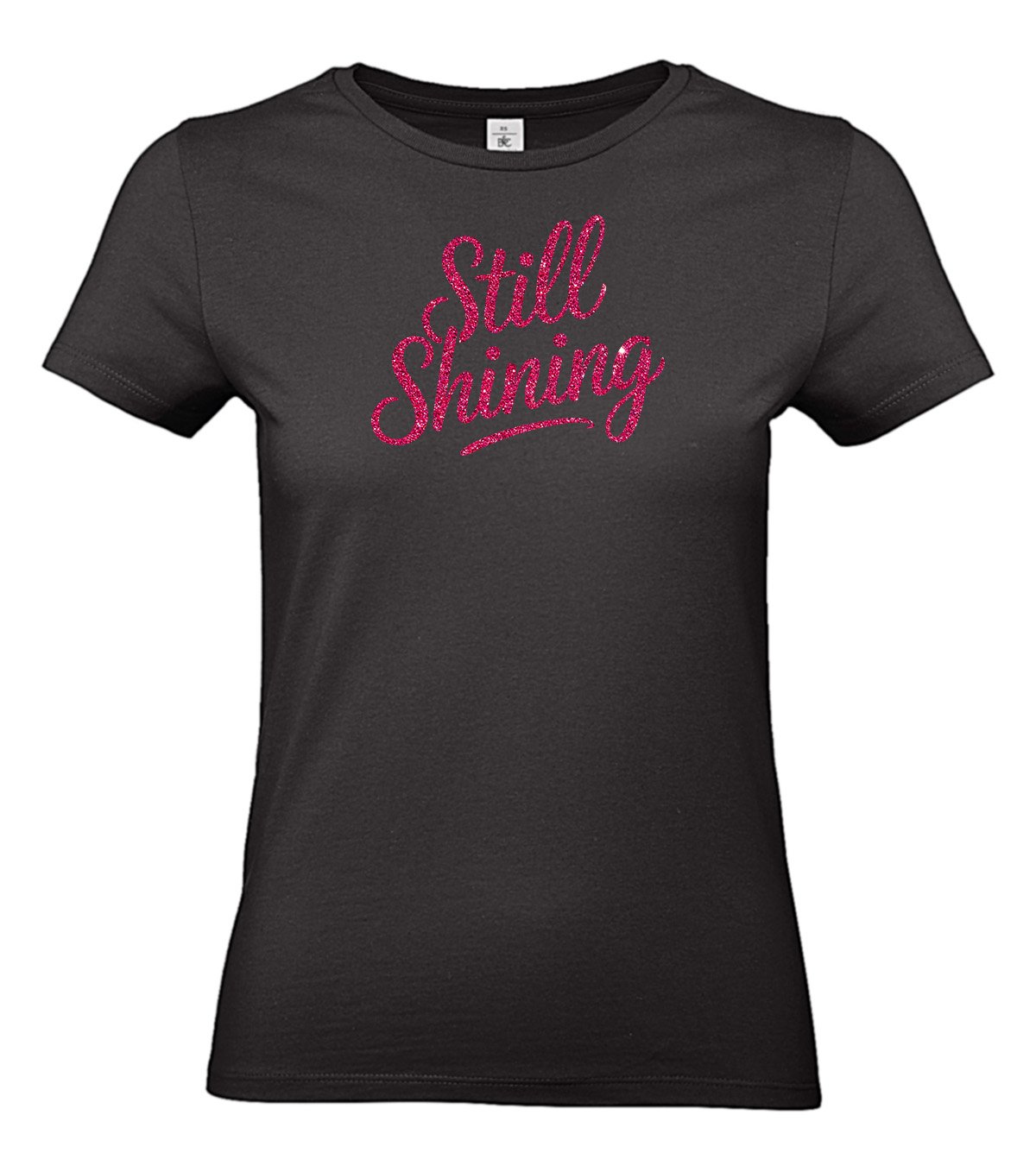 Thema_Still Shining_2_2_4 T-shirt Still Shining | Vrouwen cadeau met gouden, zilveren of roze glitterprint