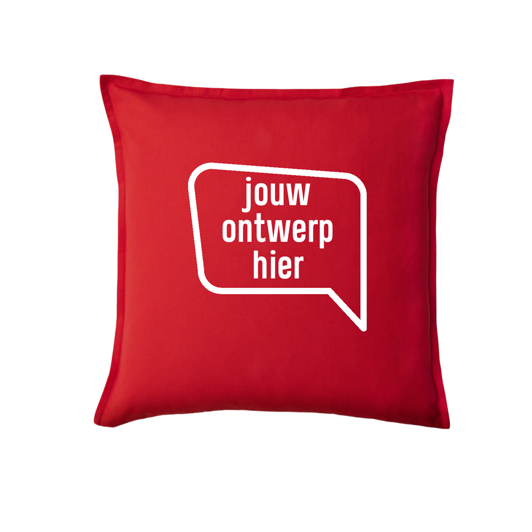 kussen_rod kussensloop bedrukken kerstcadeau